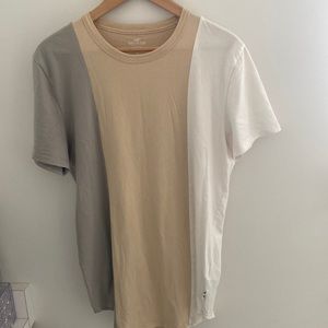 Hollister curved hem tee,  three color tones short sleeve shirt 109% cotton